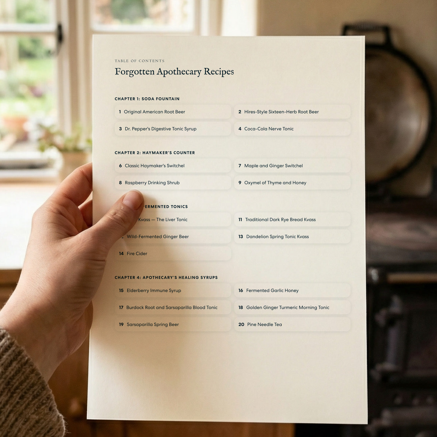 Forgotten Apothecary - Digital Cookbook (PDF)