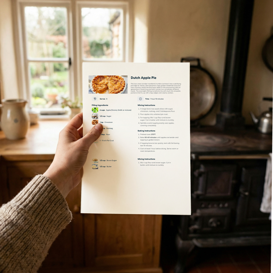 50 Beloved Amish Recipes - Digital Cookbook (PDF)
