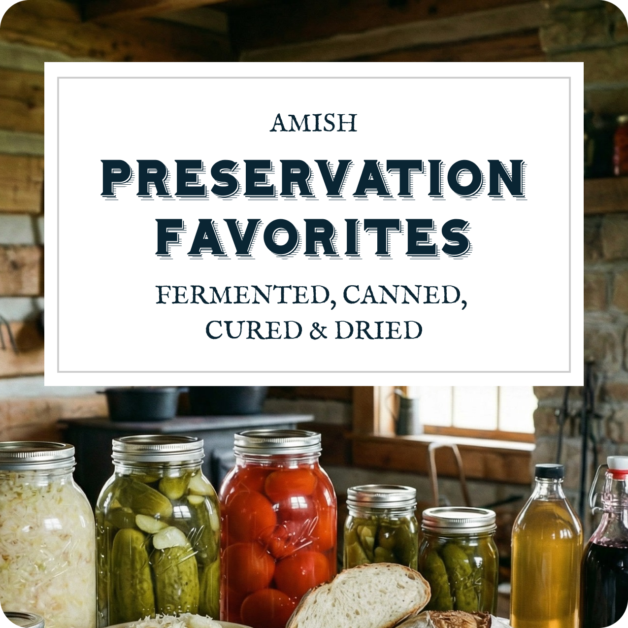 20 Amish Preservation Favorites - Digital Cookbook (PDF)